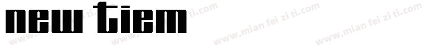 new tiem字体转换